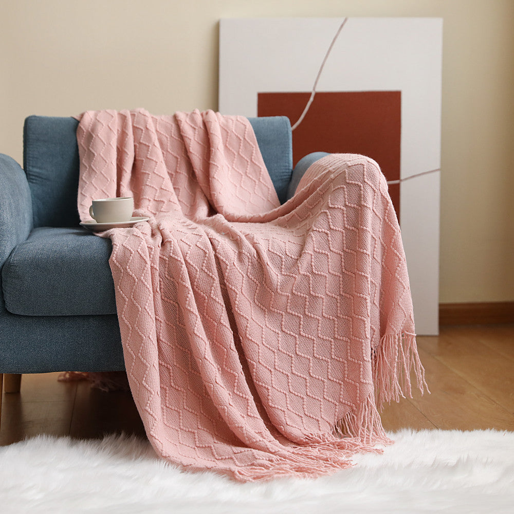 Throw - Nordic Knitted Blanket