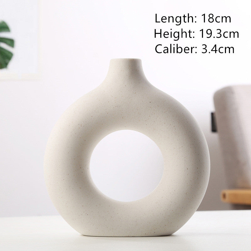 Decorative Flower Vase - Boho Circle Style