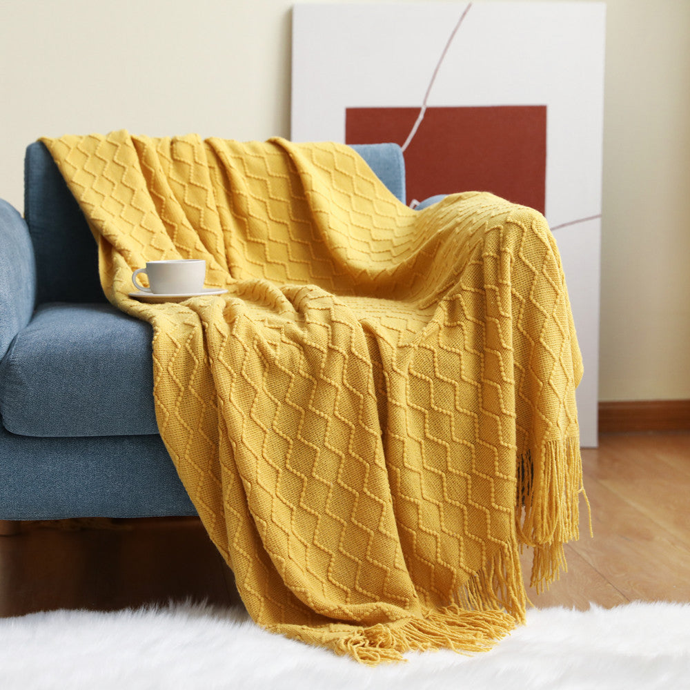 Throw - Nordic Knitted Blanket