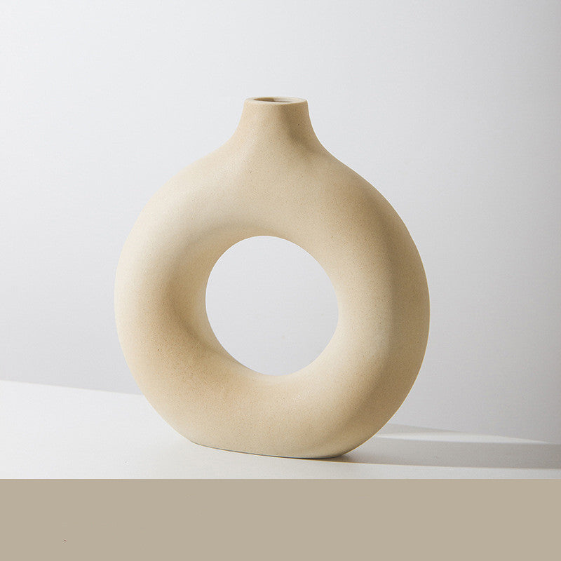 Decorative Flower Vase - Boho Circle Style