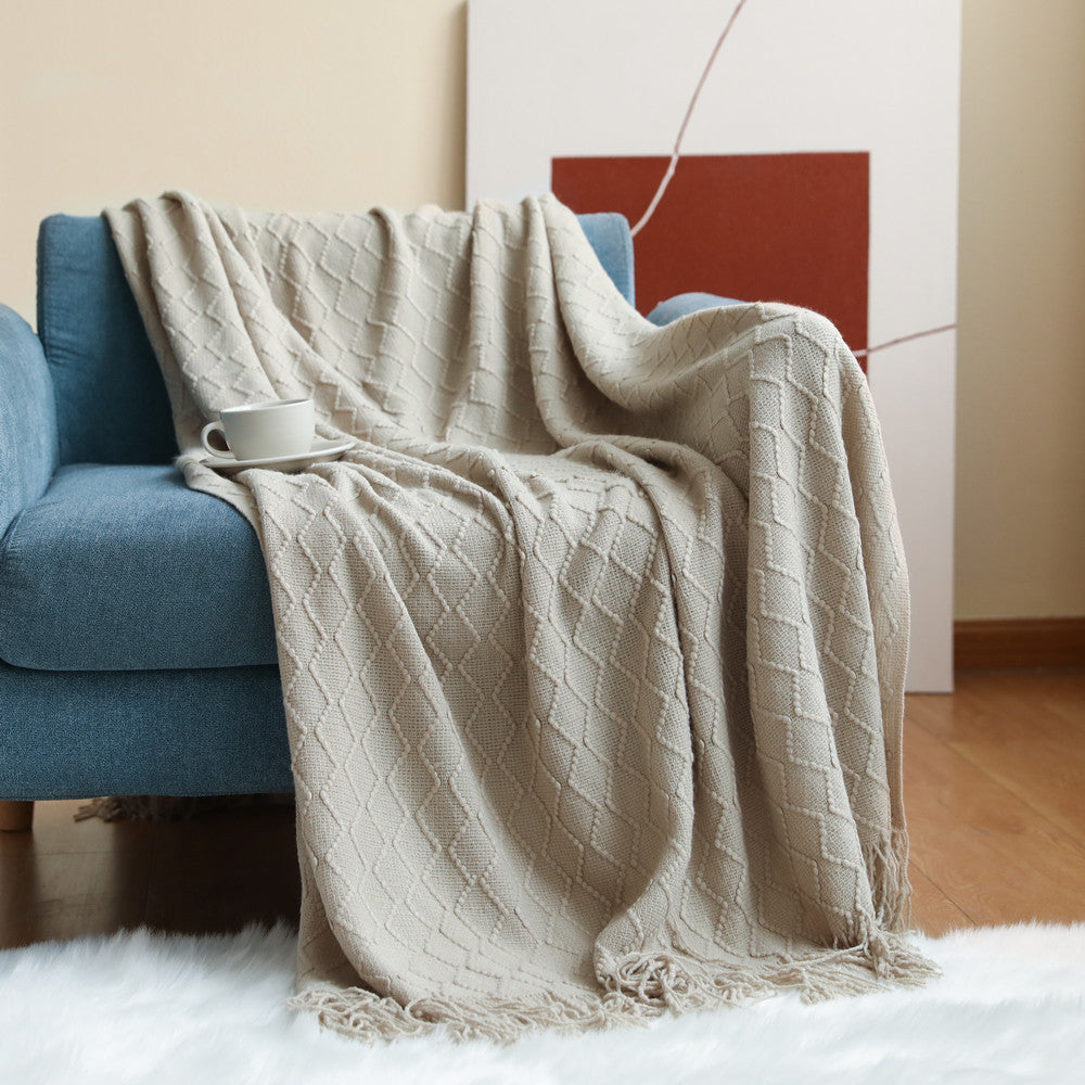 Throw - Nordic Knitted Blanket
