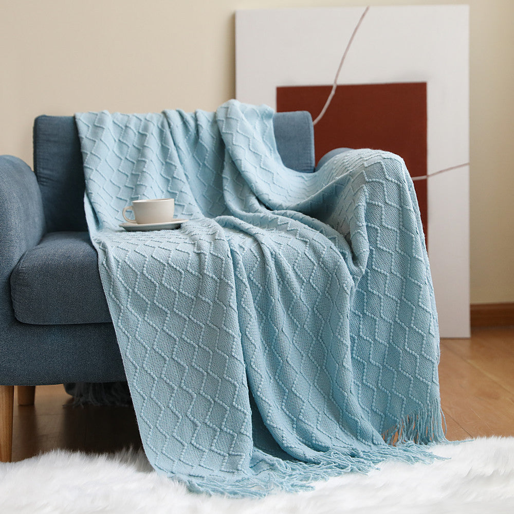 Throw - Nordic Knitted Blanket