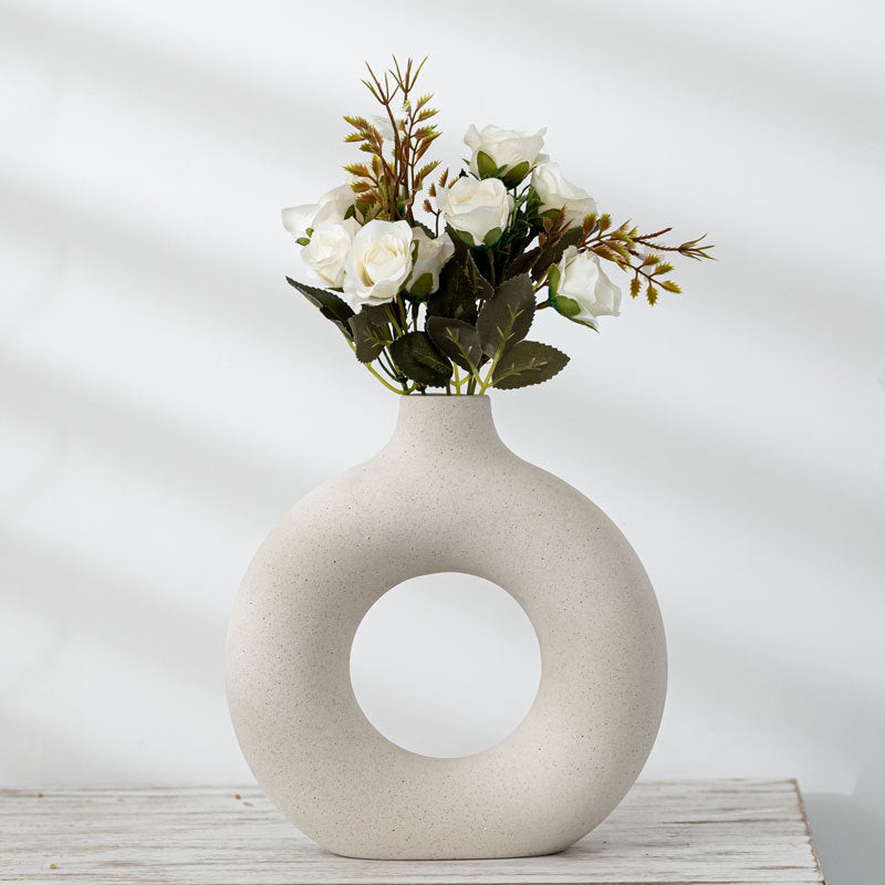 Decorative Flower Vase - Boho Circle Style