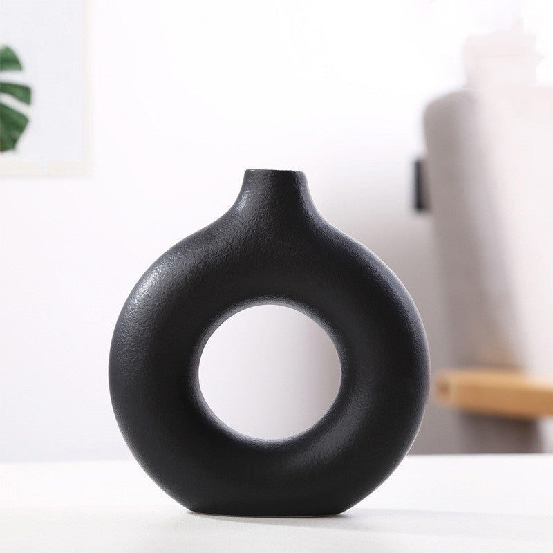 Decorative Flower Vase - Boho Circle Style