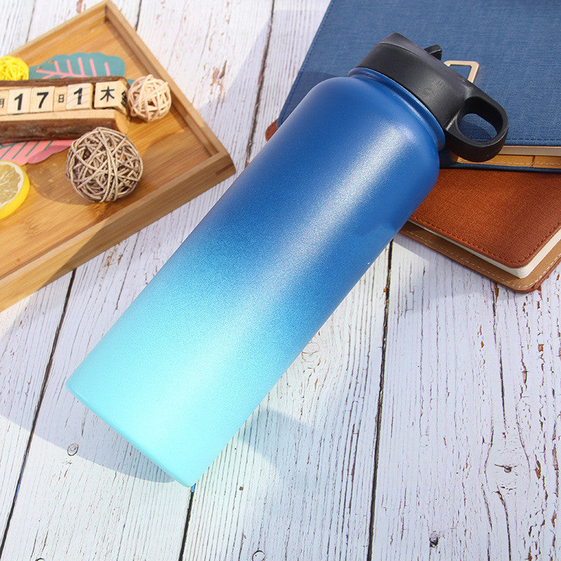 Thermos - Stainless Steel Wide-mouth Outdoor Sports Bottle