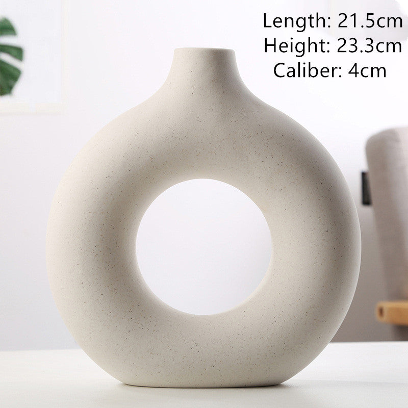Decorative Flower Vase - Boho Circle Style