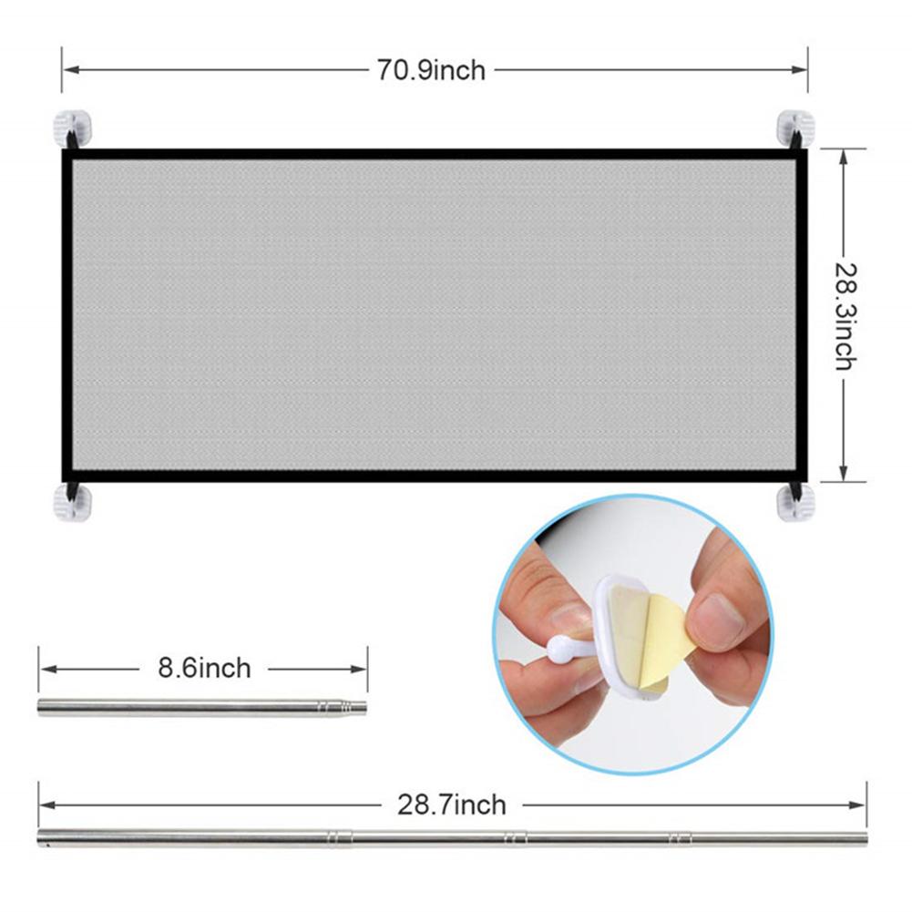 Pet Portable Barrier Fence - Breathable Mesh Pet Gate