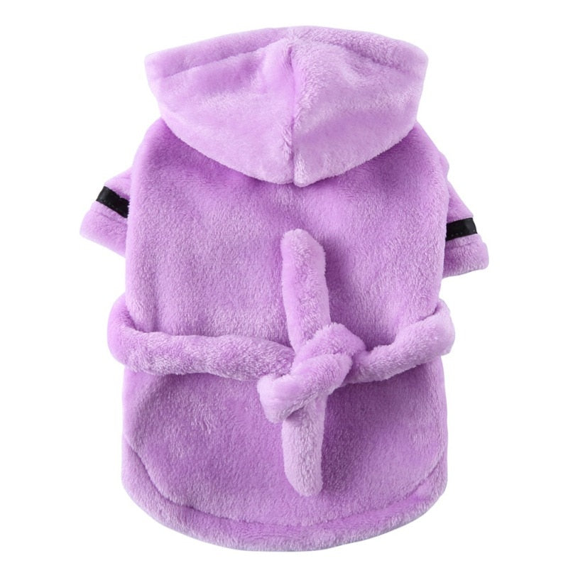 Pet Dog Bathrobe - Soft Bath Drying Towel for Cats & Dogs
