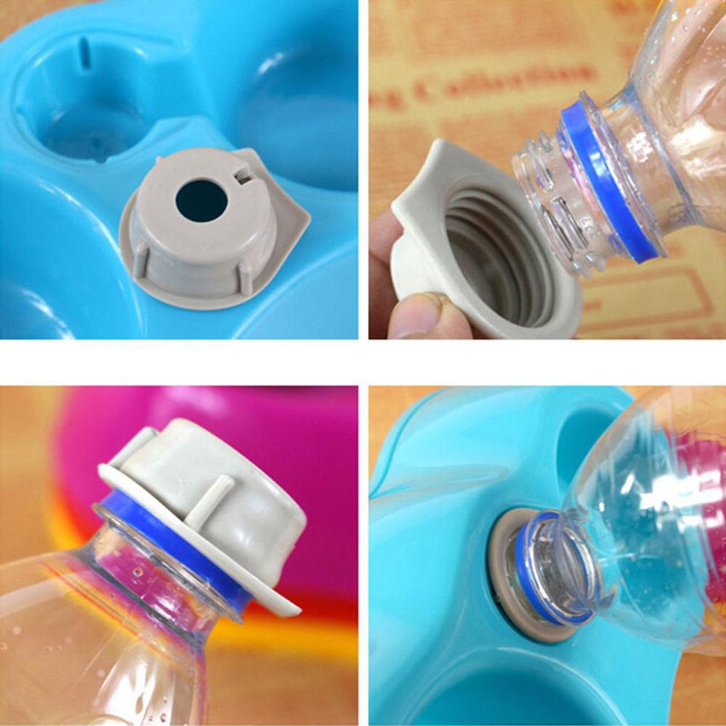 Pet Dual Port Automatic Water Dispenser Feeder and Pet Food Dish Bowl for Cats & Dogs