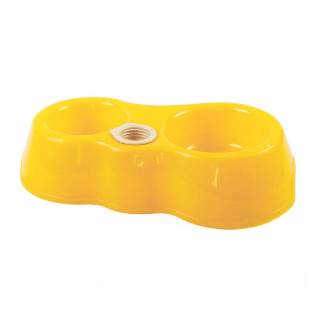 Pet Dual Port Automatic Water Dispenser Feeder and Pet Food Dish Bowl for Cats & Dogs