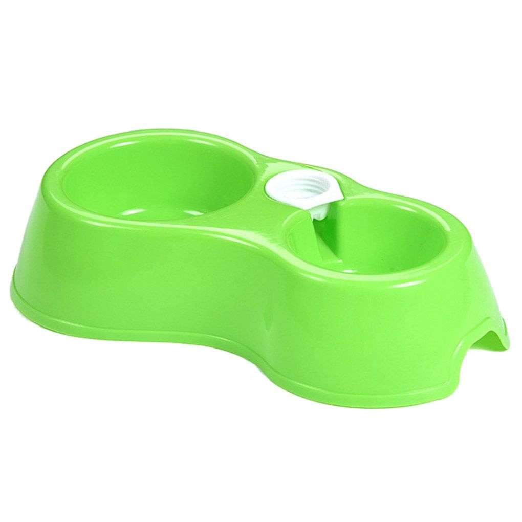 Pet Dual Port Automatic Water Dispenser Feeder and Pet Food Dish Bowl for Cats & Dogs