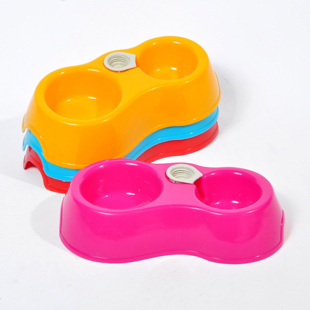Pet Dual Port Automatic Water Dispenser Feeder and Pet Food Dish Bowl for Cats & Dogs