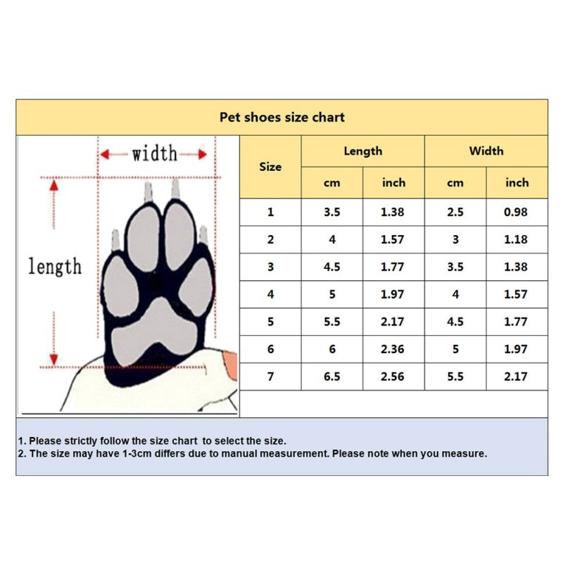 Pet Waterproof Socks Bootie Shoes - Anti-slip for Rain & Snow - For Cats & Dogs