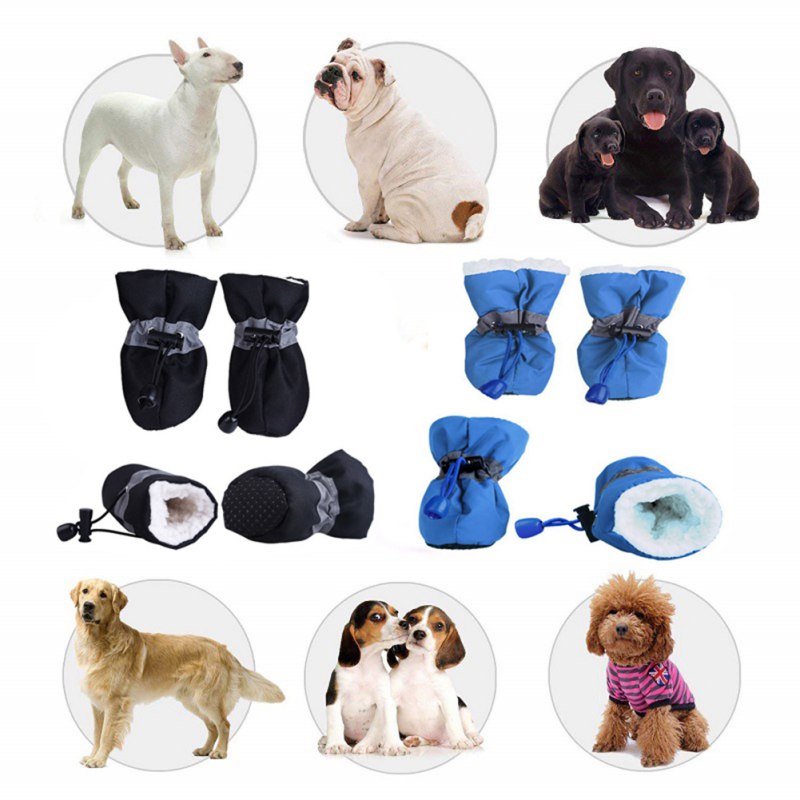 Pet Waterproof Socks Bootie Shoes - Anti-slip for Rain & Snow - For Cats & Dogs