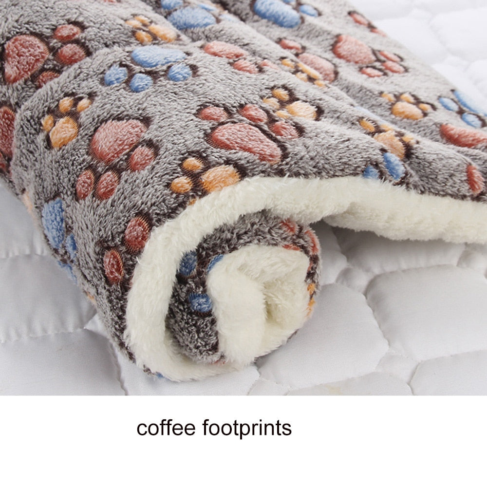 Pet Fleece Flannel Blanket - Soft Thick Pet Bed Mat Cats & Dogs