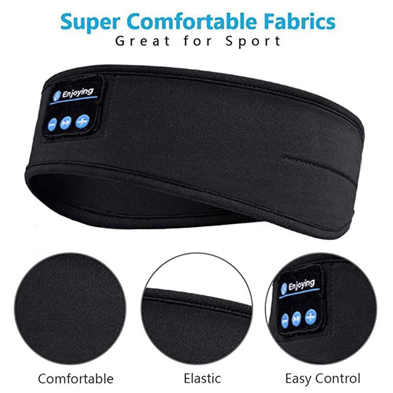 Headphones - Ultra Soft Wireless Music Headset Eye Mask For Side Sleeper