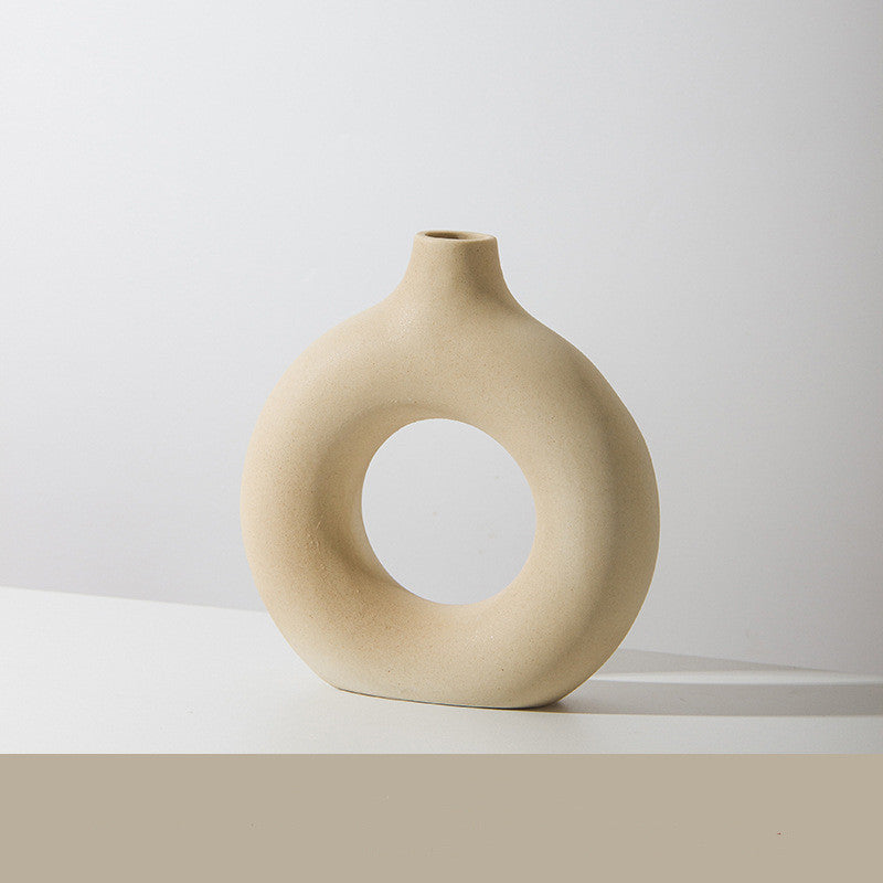 Decorative Flower Vase - Boho Circle Style