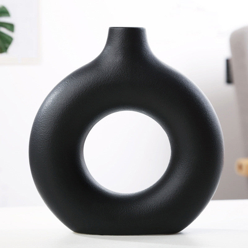 Decorative Flower Vase - Boho Circle Style