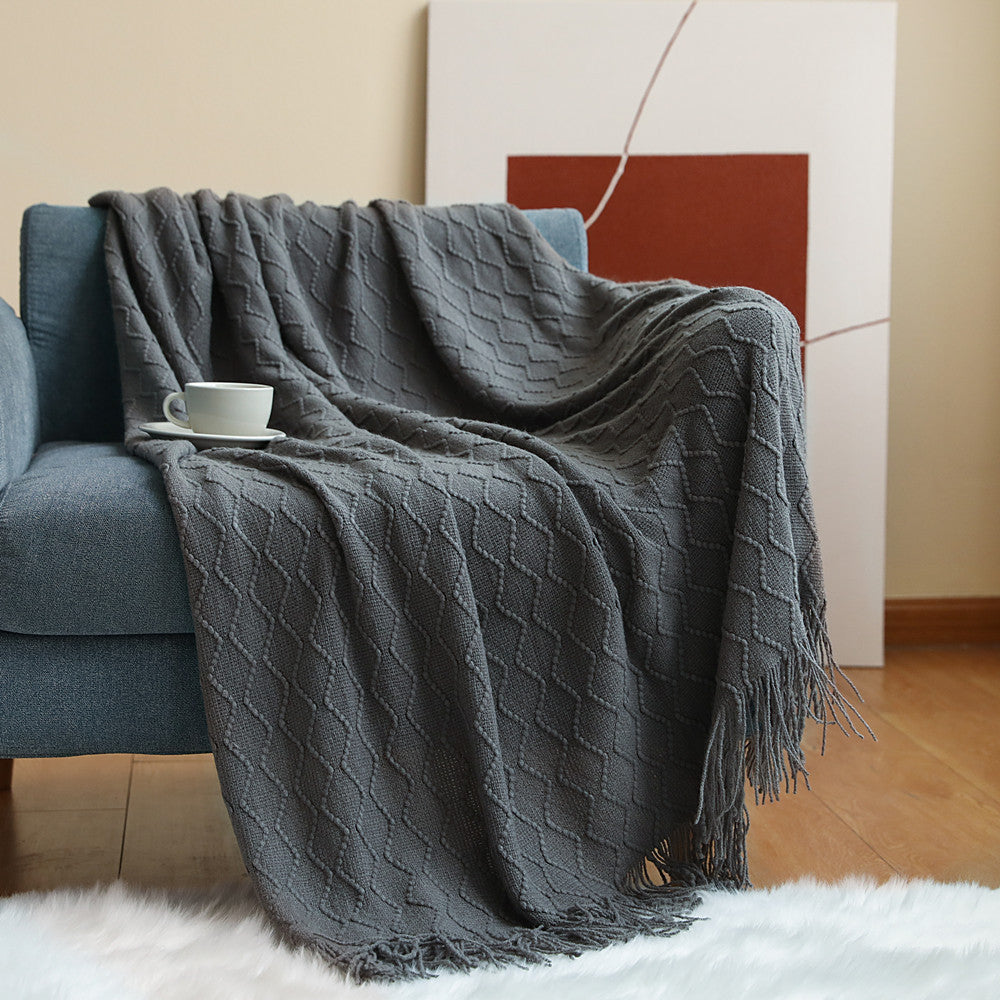 Throw - Nordic Knitted Blanket