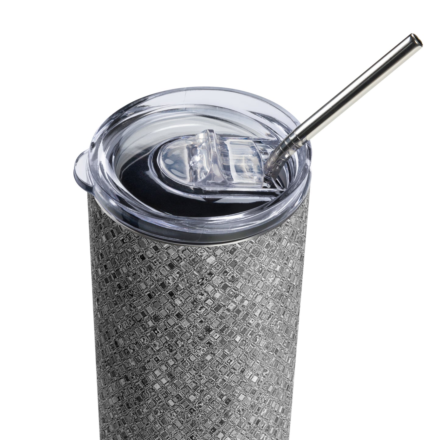 Stainless Steel Silver Decorative Tumbler