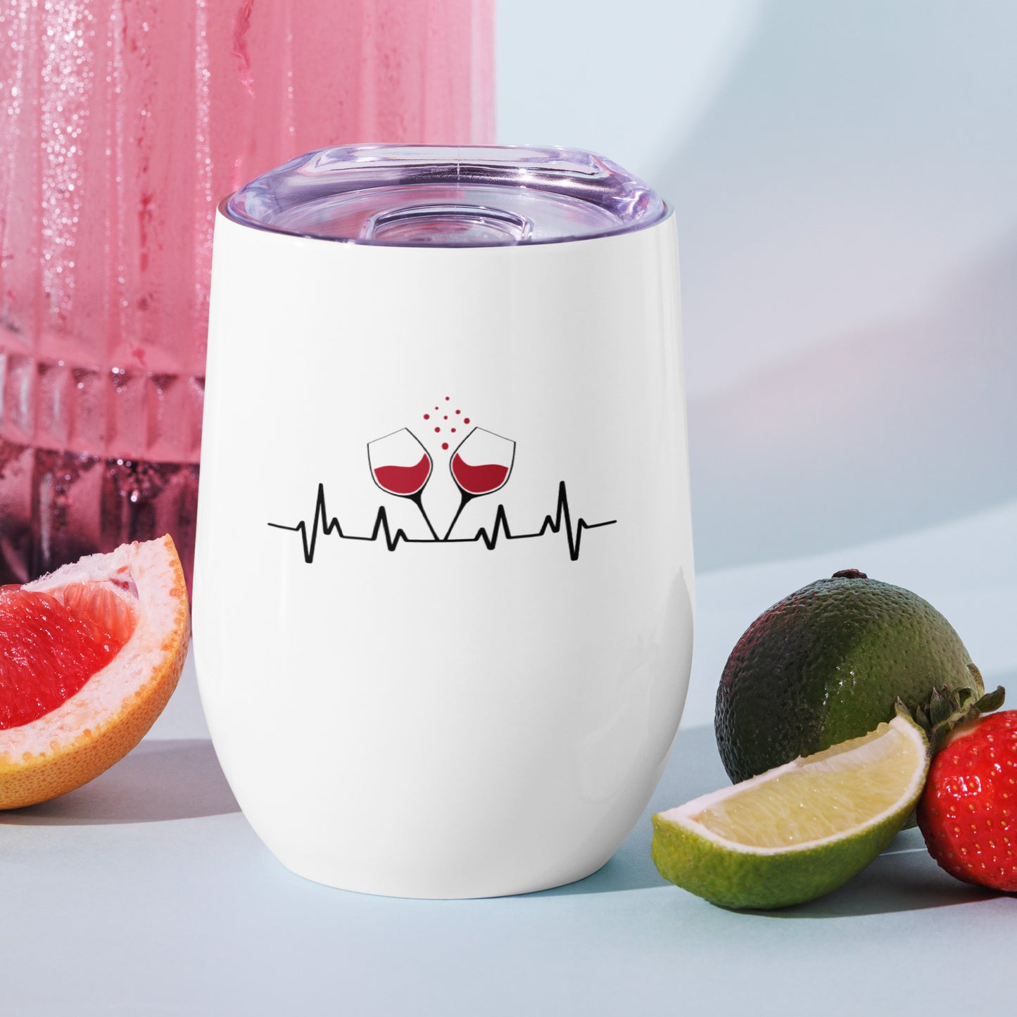 Decorative Wine Tumbler - Cheers