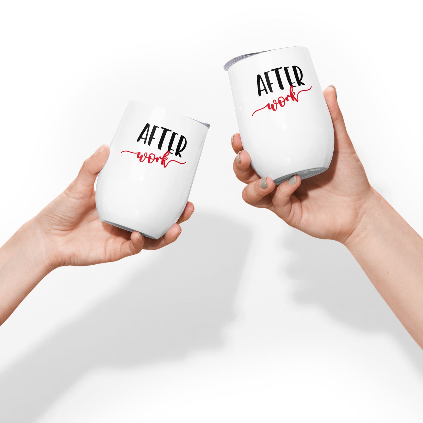 Decorative Wine Tumbler - After Work Wine