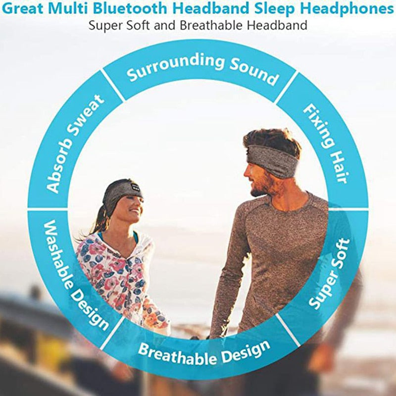 Headphones - Ultra Soft Wireless Music Headset Eye Mask For Side Sleeper