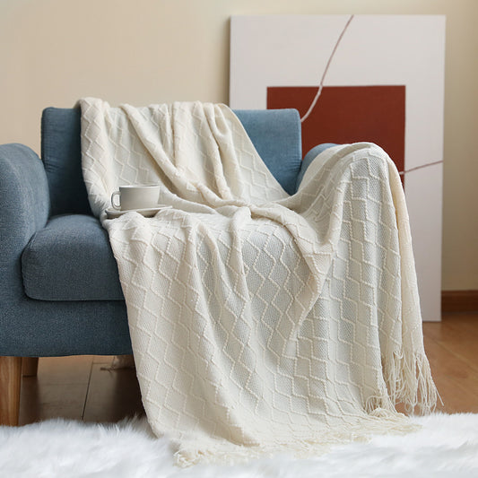 Throw - Nordic Knitted Blanket