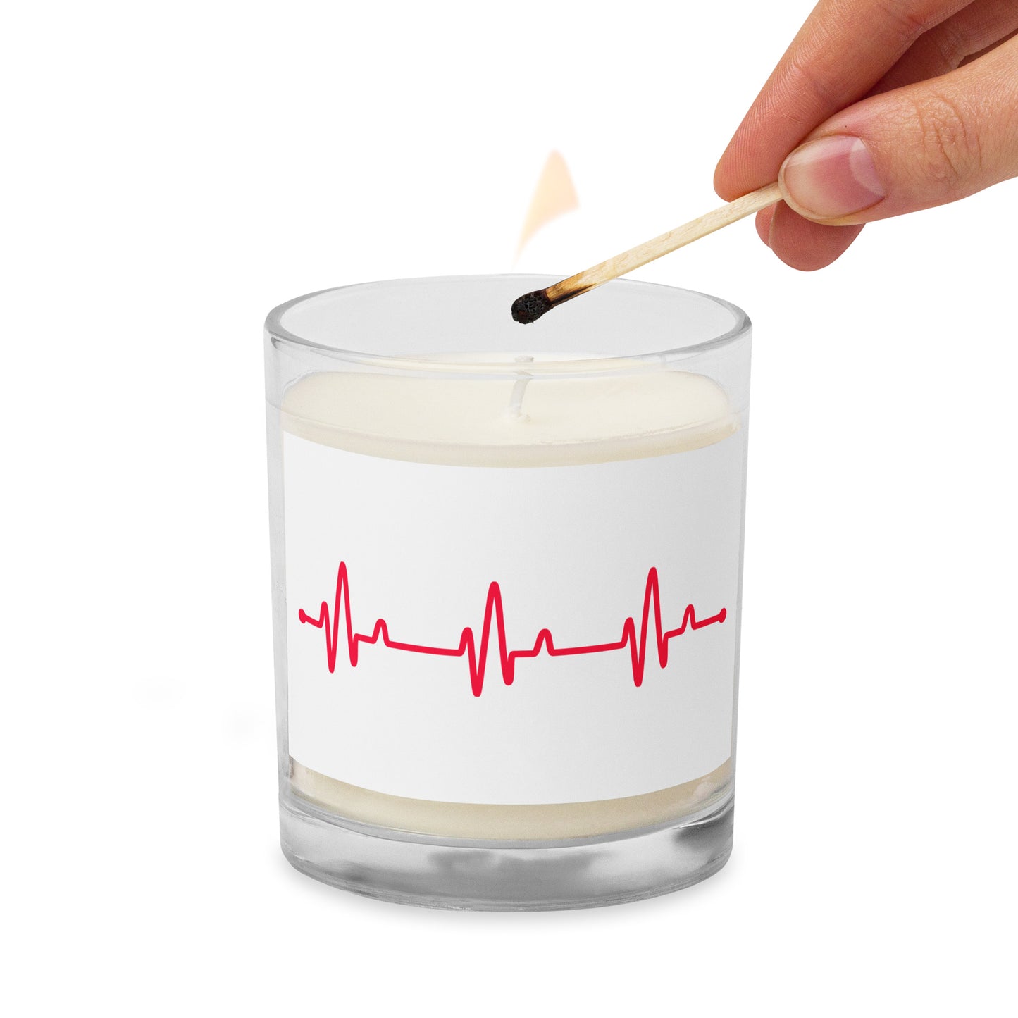 Candle - Heartbeat Glass Jar - Soy Wax