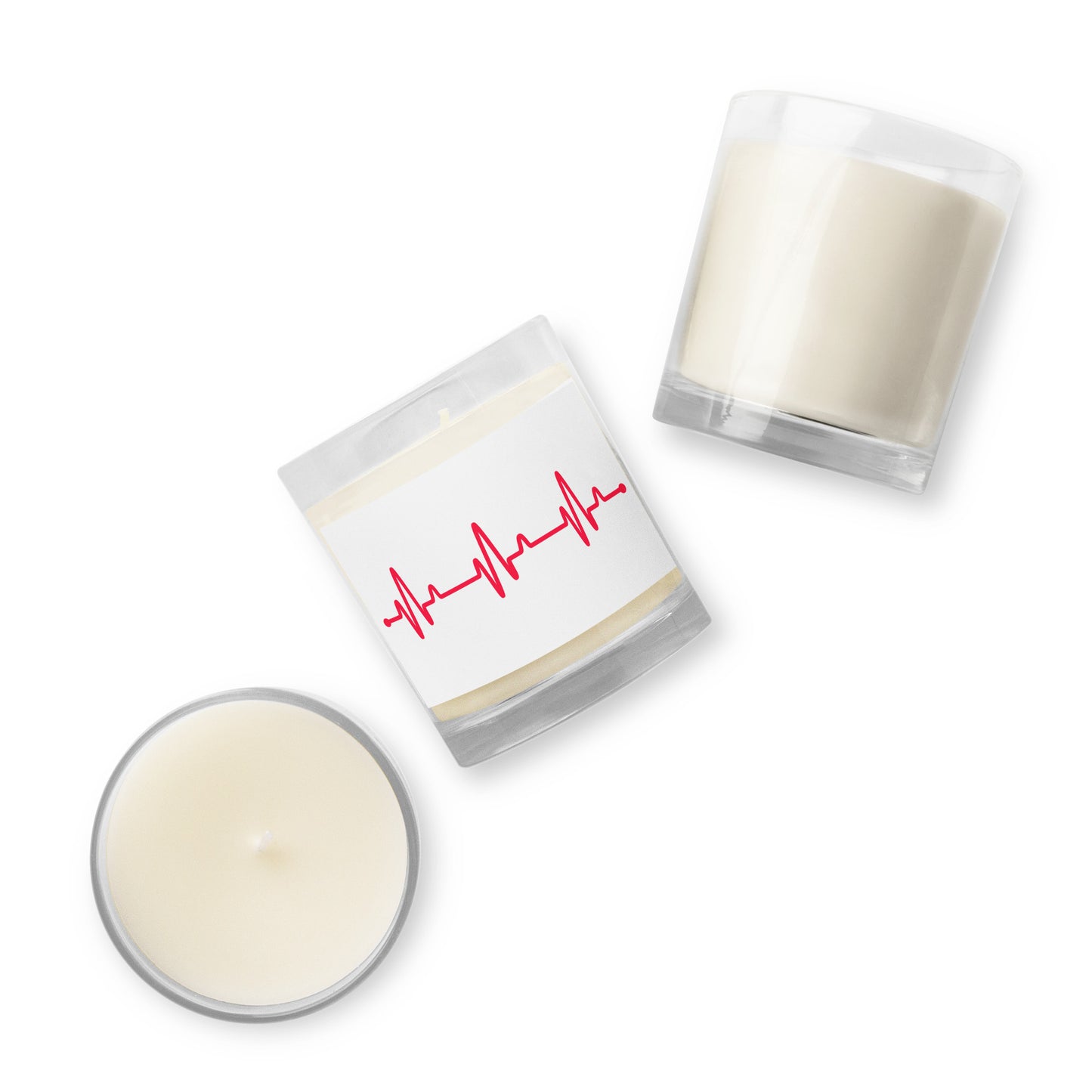 Candle - Heartbeat Glass Jar - Soy Wax